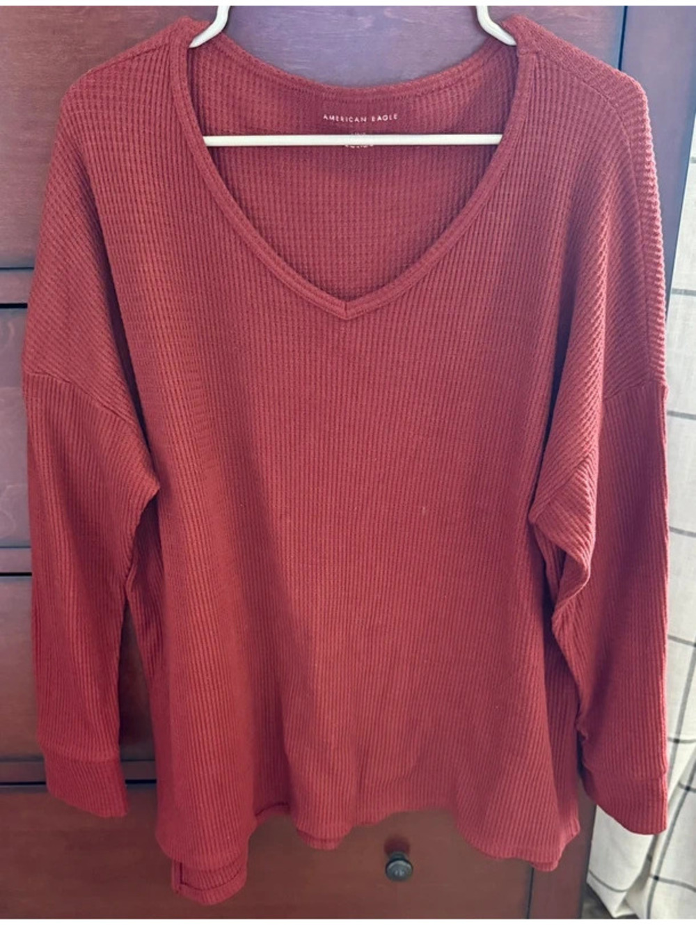 American Eagle Waffle Shirt